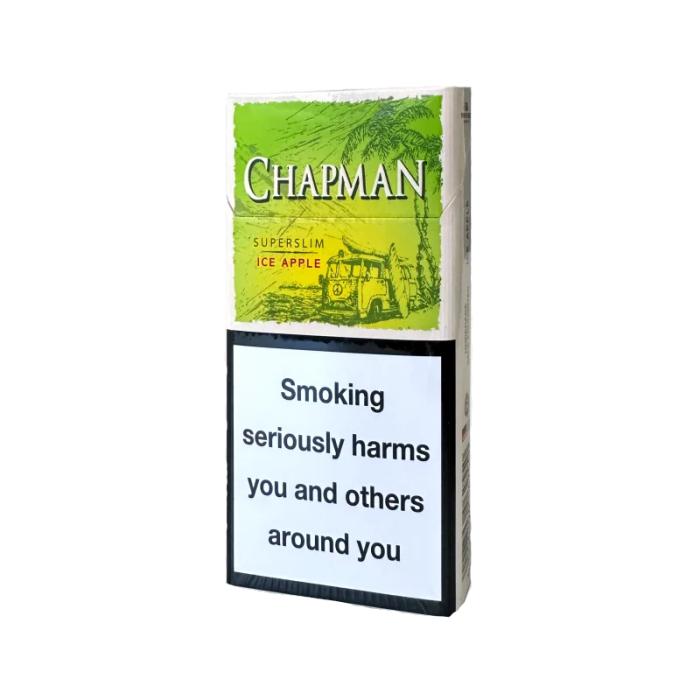 Сигарети Chapman SuperSlim Ice Apple (Чапман Суперслімс Яблуко з льодом)
